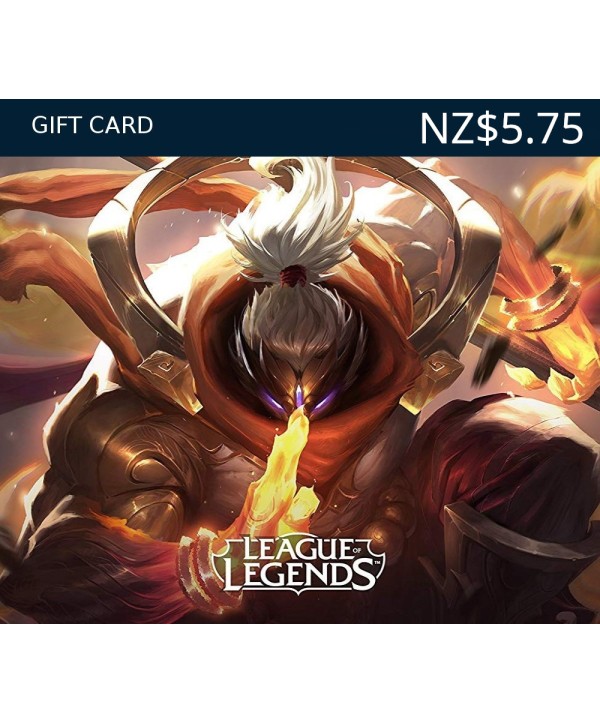 League of Legends NZD 5.75 Prepaid RP Card NZ Key 